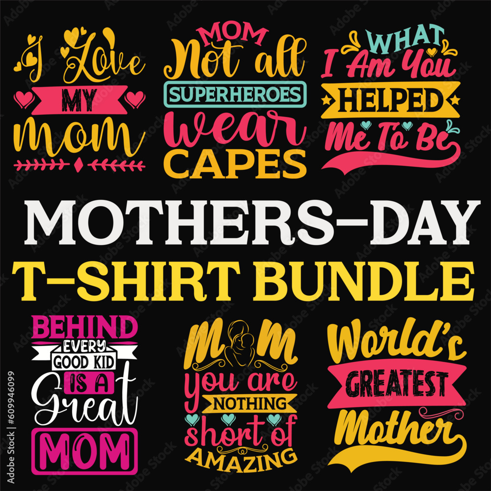 Mother's day t shirt designs bundle, quotes mega collection bundle, Silhouette typography designs, t shirts, mug, other prints with words and holiday elements, mother's Day T-shirt Design Bundle, 