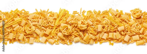 Obraz  z motywem Italian pasta isolated on white background