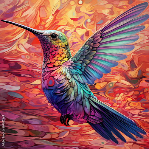 illustration of an hummingbird