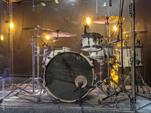 Photography a complete set of drum kit
