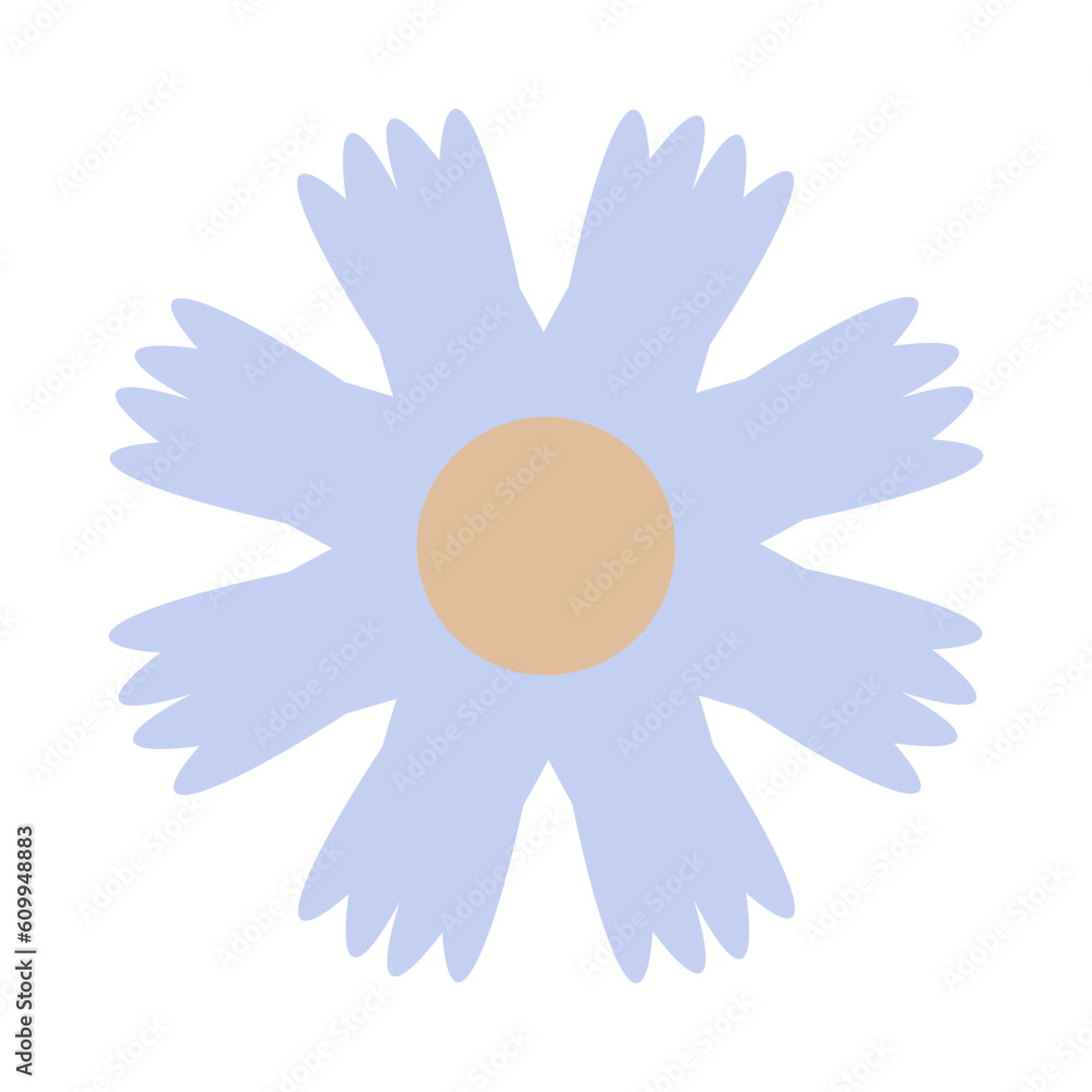 Retro vector illustration of geometric flowers. Abstract flowers flat simple style Retro vector illustration of geometric flowers. Abstract flowers flat simple style