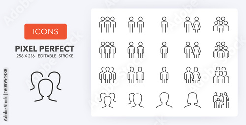 people line icons 256 x 256