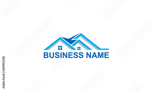House roof realty logo vector image
