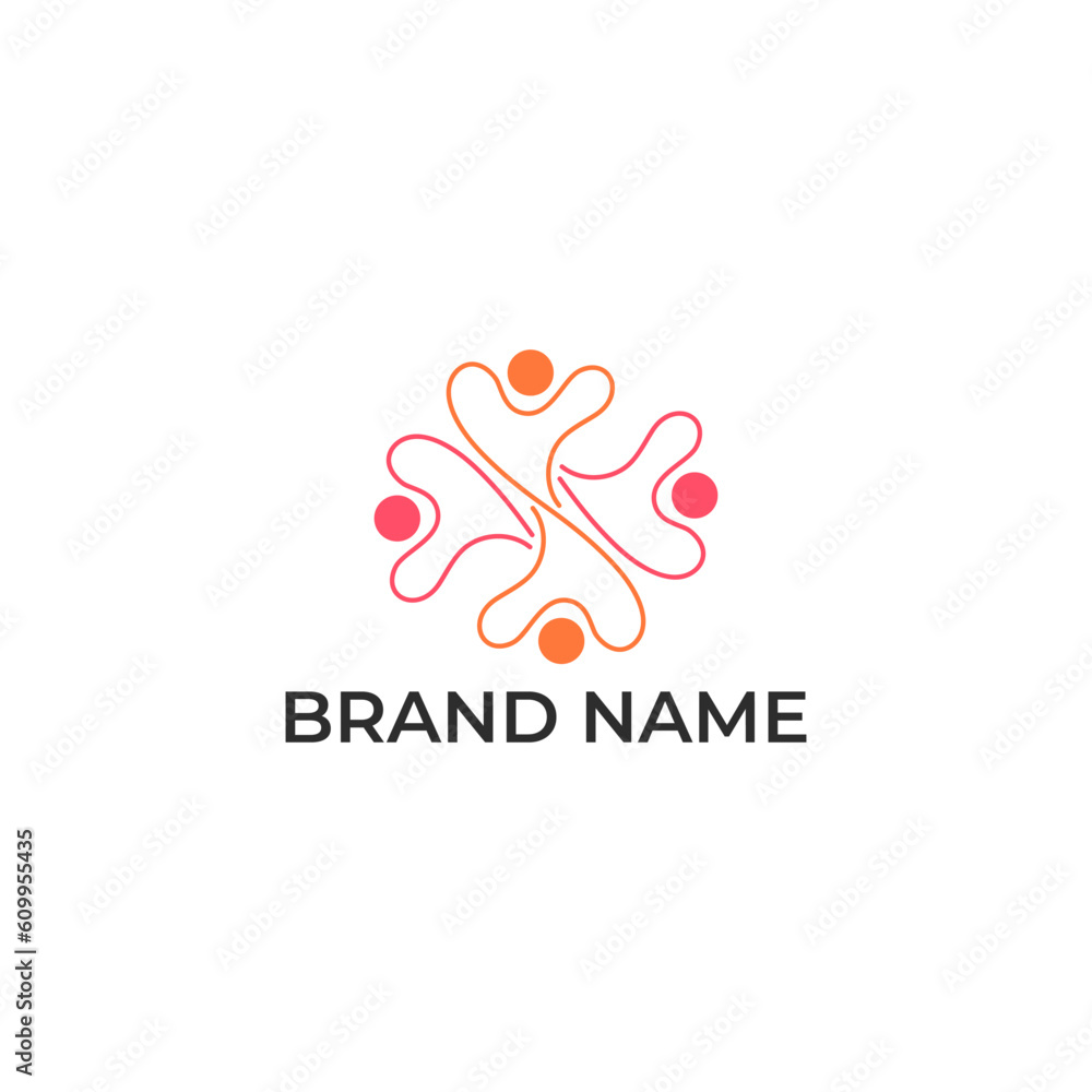 ILLUSTRATION ABSTRACT PEOPLE SYMBOL, TOGETHER FAMILY COMMUNITY LOGO ICON SIMPLE TEMPLATE DESIGN VECTOR ILLUSTRATION ABSTRACT PEOPLE SYMBOL, TOGETHER FAMILY COMMUNITY LOGO ICON SIMPLE TEMPLATE DESIGN VECTOR