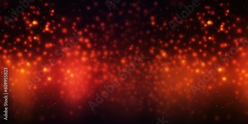 Red orange black grainy gradient background, blurry lights on dark noise texture, copy space