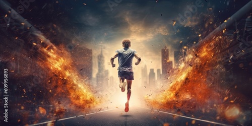 Start of runner running to success © Svitlana