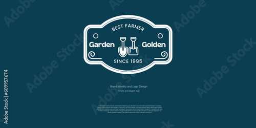 farmer logo design for agricultural company brand