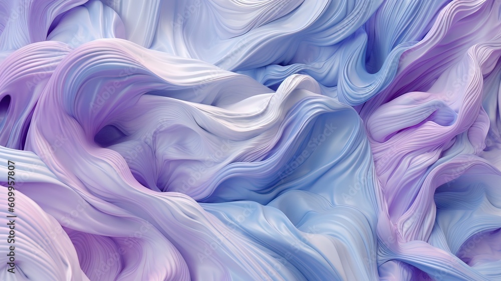 Fototapeta premium Silk fabric background. AI generated art illustration.