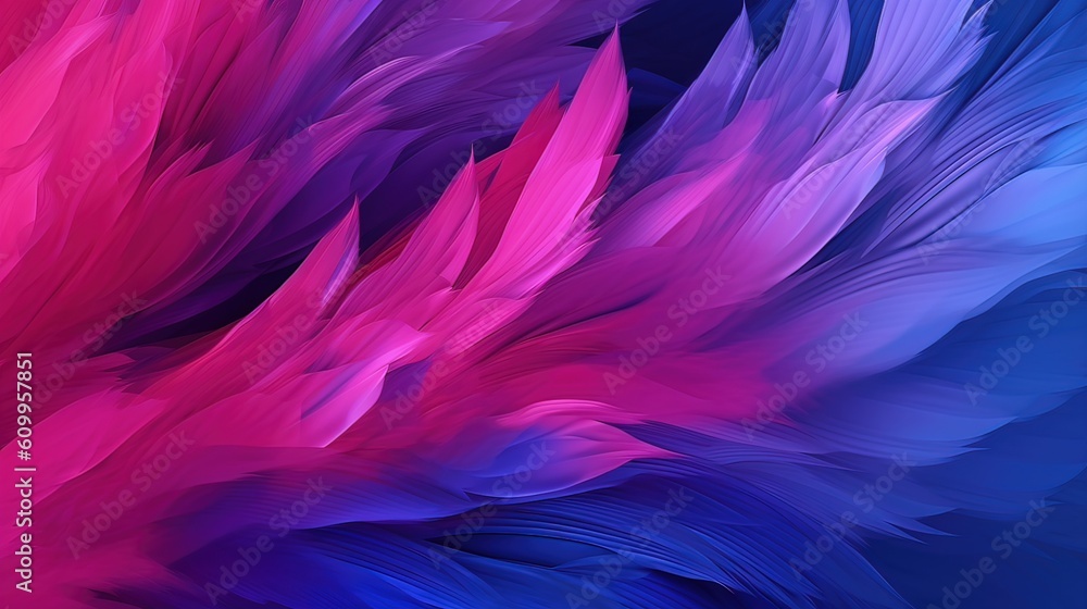 Purple flower. AI generated art illustration.