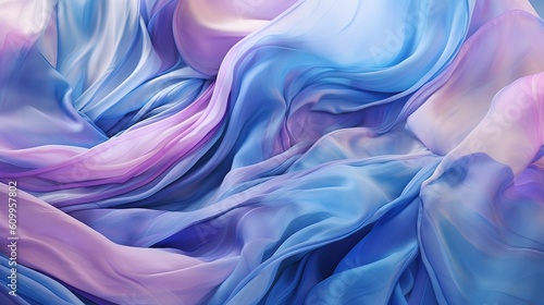 Silk fabric background. AI generated art illustration.