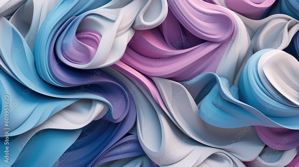 Obraz premium Abstract background with waves. AI generated art illustration. 