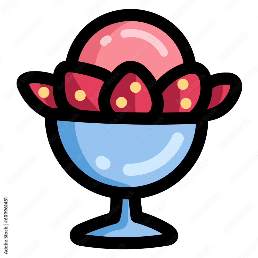 ice cream filled outline icon style ice cream filled outline icon style