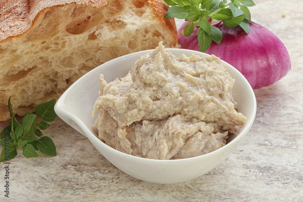 Jewish traditional cuisine herring mousse Forsmak Jewish traditional cuisine herring mousse Forsmak