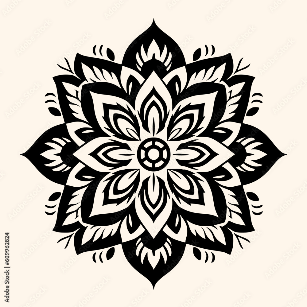 Mandalas vector for logo or icon,clip art, drawing Elegant minimalist style,abstract style Illustration