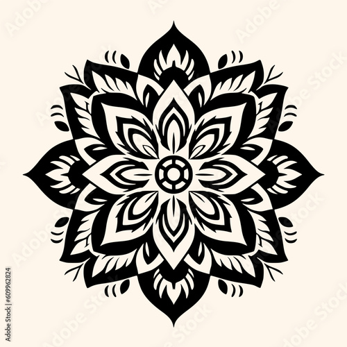 Mandalas vector for logo or icon clip art  drawing Elegant minimalist style abstract style Illustration