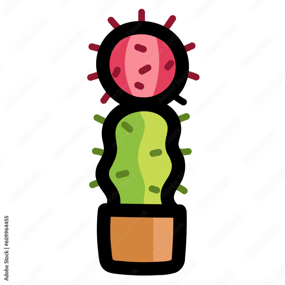 cactus filled outline icon style cactus filled outline icon style