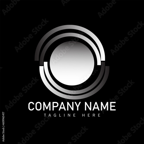 Vector illustration silver logo design suitable for your identity company