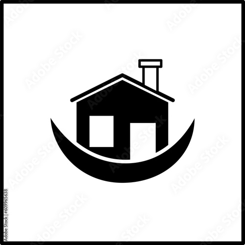 Vector illustration house logo icon for your identity company