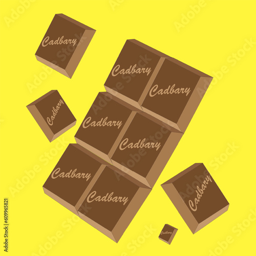 Vector illustration chocolate icon suitable for your design