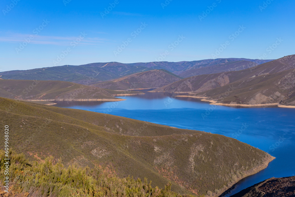 Mountain landscape with a lake