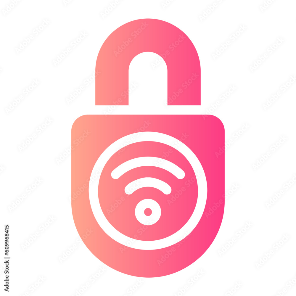 padlock gradient icon padlock gradient icon