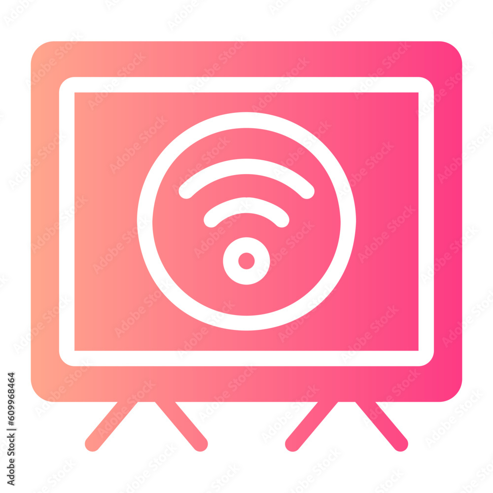 smart tv gradient icon