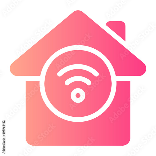 smart house gradient icon