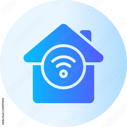 smart house gradient icon