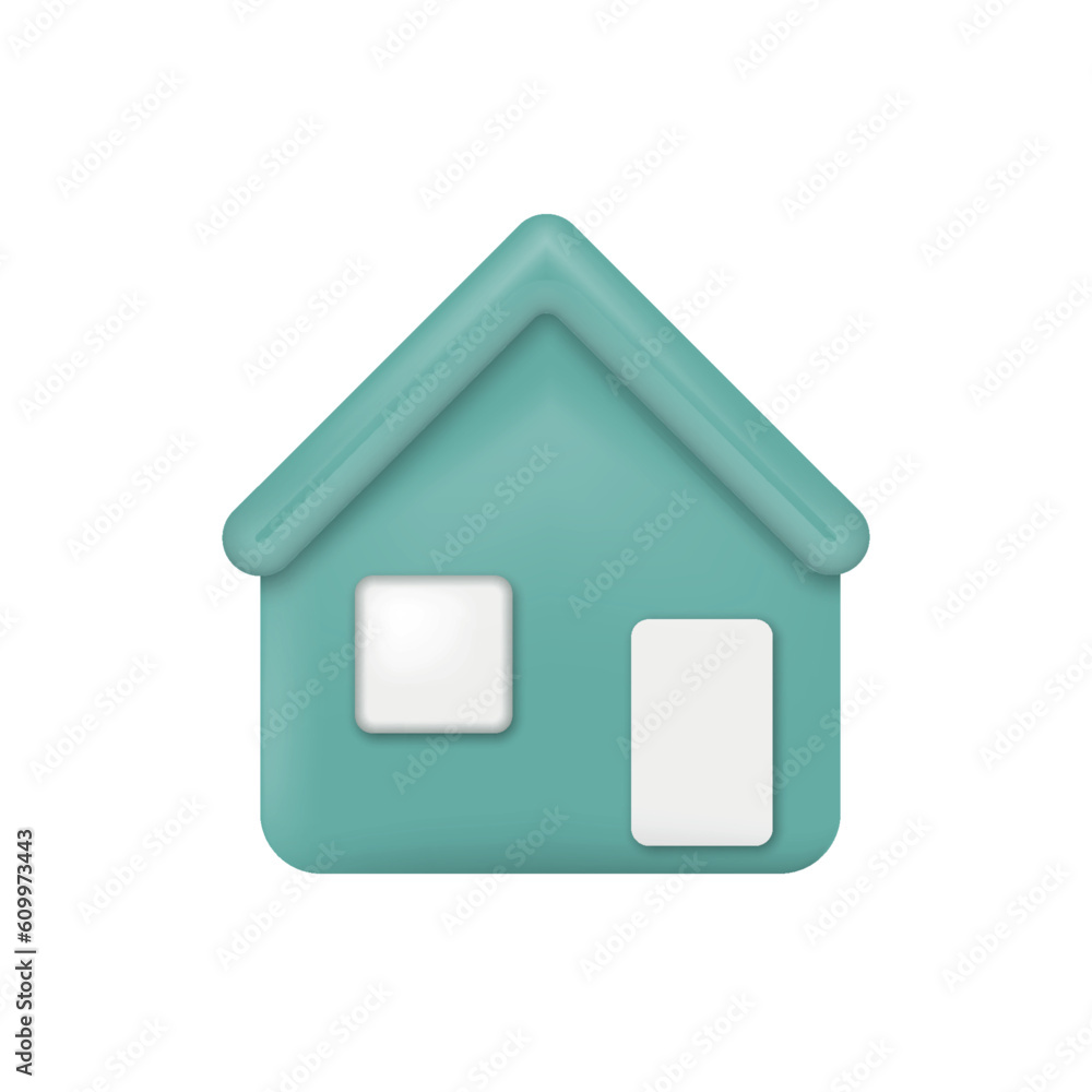 Minimal house symbol. Real estate, mortgage, loan concept. 3d vector icon. Cartoon minimal style. Minimal house symbol. Real estate, mortgage, loan concept. 3d vector icon. Cartoon minimal style.