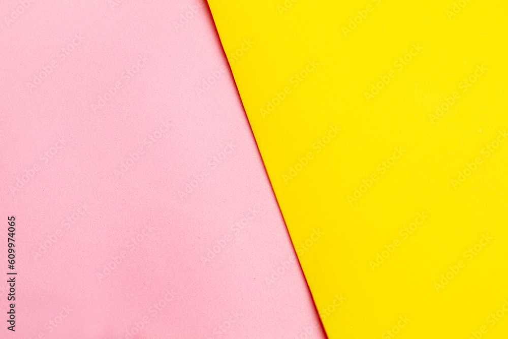 Fondo textura de color rosa y amarillo. Vista superior y de cerca. Copy space Fondo textura de color rosa y amarillo. Vista superior y de cerca. Copy space