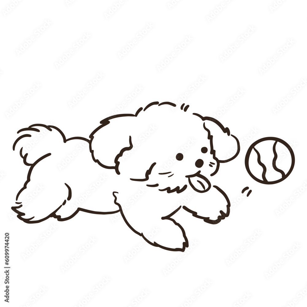 Cute Dog Character with hand drawn style Cute Dog Character with hand drawn style