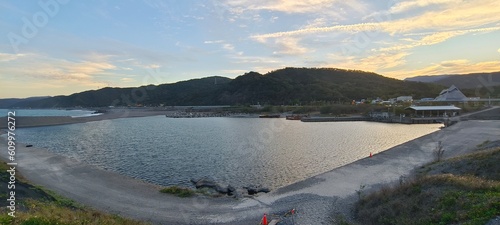 Dawu Fishing Port with sediment accumulation