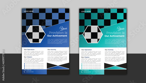modern corporate business flyer design template