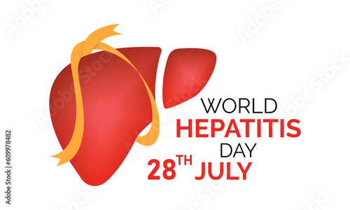 Vector illustration,banner or poster of world hepatitis day. background template use for card vector design .
