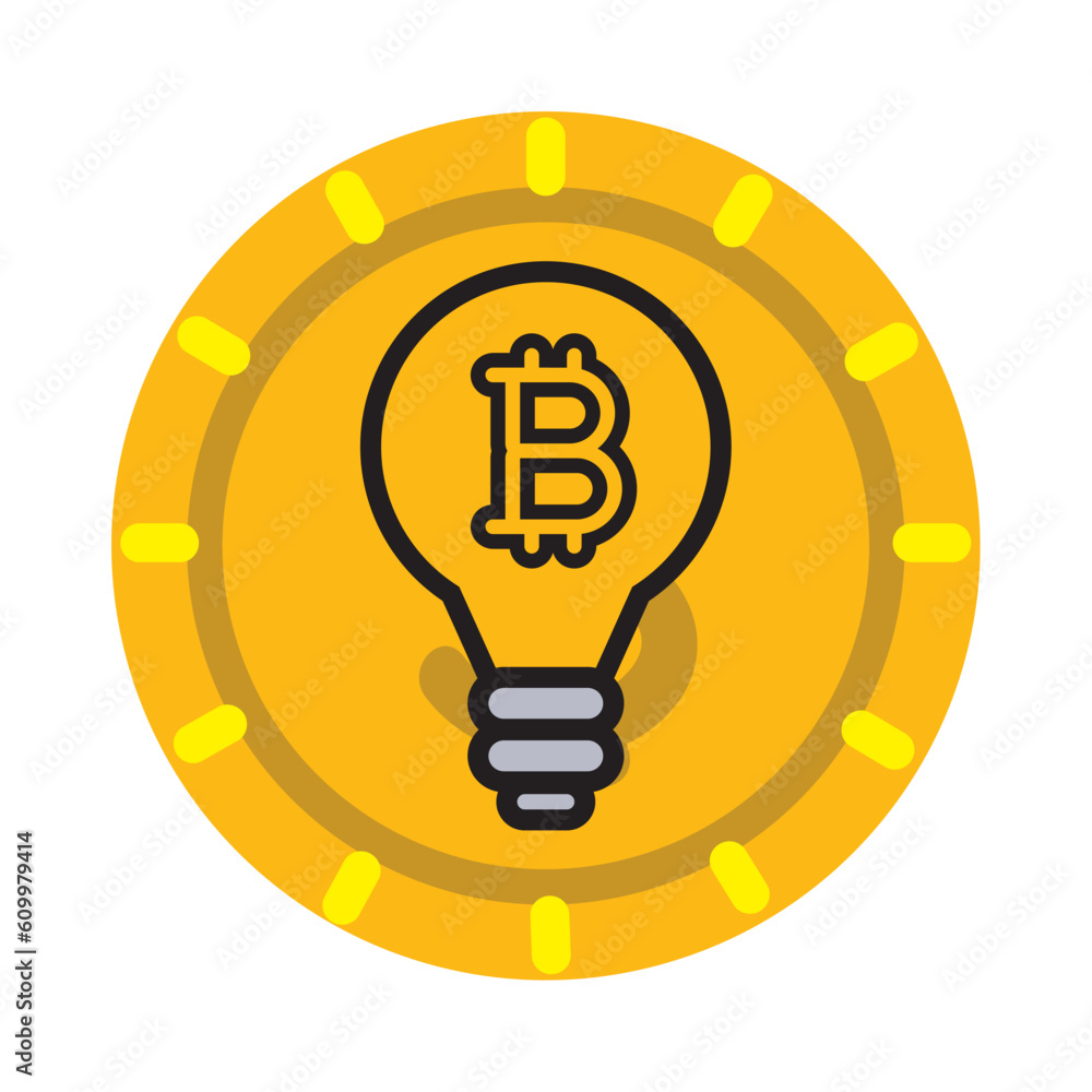 digital currency icon vector image with gold background digital currency icon vector image with gold background