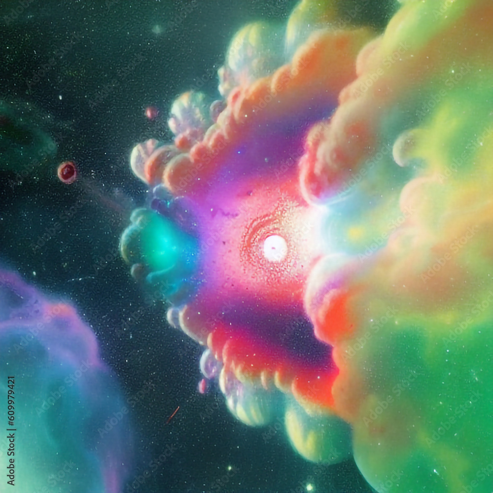 Fluffy and pink in space creative clouds wallpaper illustration with copy space. Beautiful rose cloud background design. Generative AI. Fluffy and pink in space creative clouds wallpaper illustration with copy space. Beautiful rose cloud background design. Generative AI.