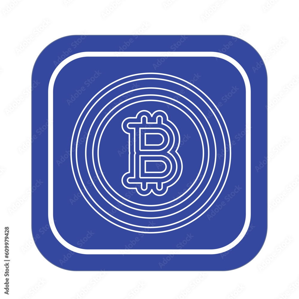 vector image of digital currency icon on blue background with white lines vector image of digital currency icon on blue background with white lines