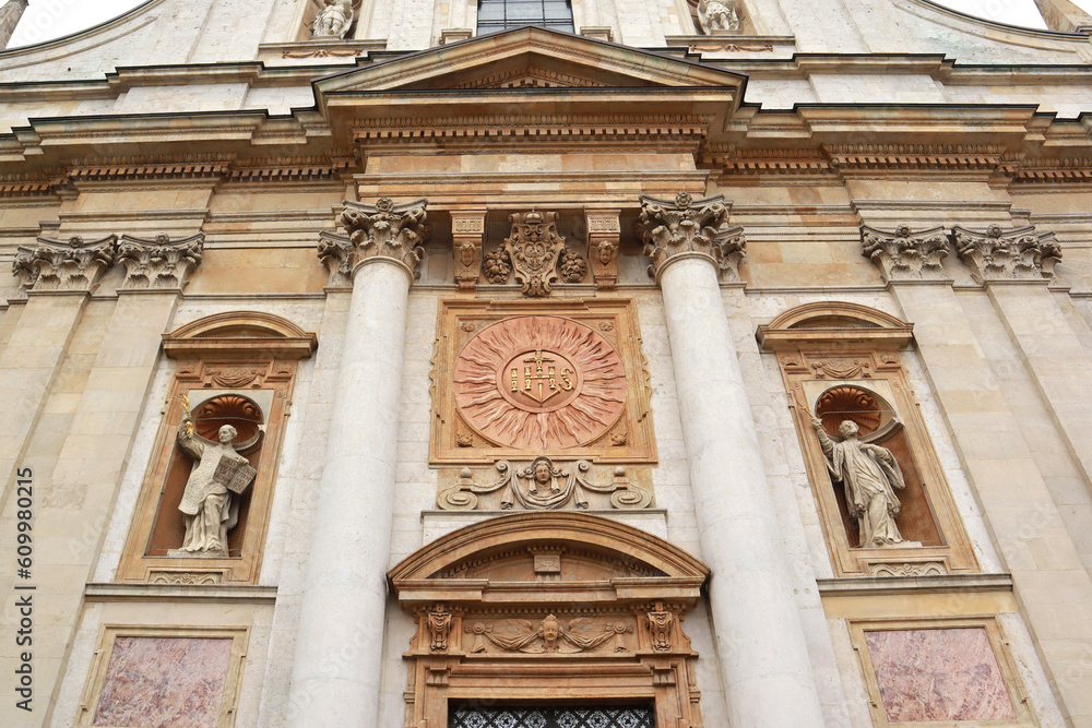 Fragment of Church of Saints Peter and Paul in Krakow, Poland

