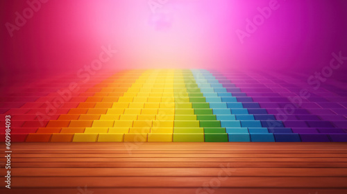 Wallpaper Mural Pride texture abstract background with squares with Ai Generated Torontodigital.ca