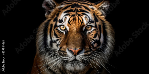 portrait of a tiger, generated by AI