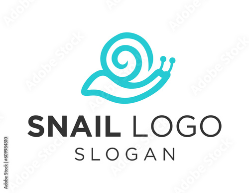 Logo design about Snail on a white background. made using the CorelDraw application.