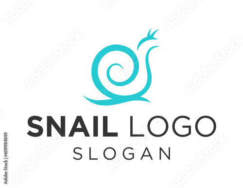 Fototapeta Naklejka Na Ścianę i Meble -  Logo design about Snail on a white background. made using the CorelDraw application.