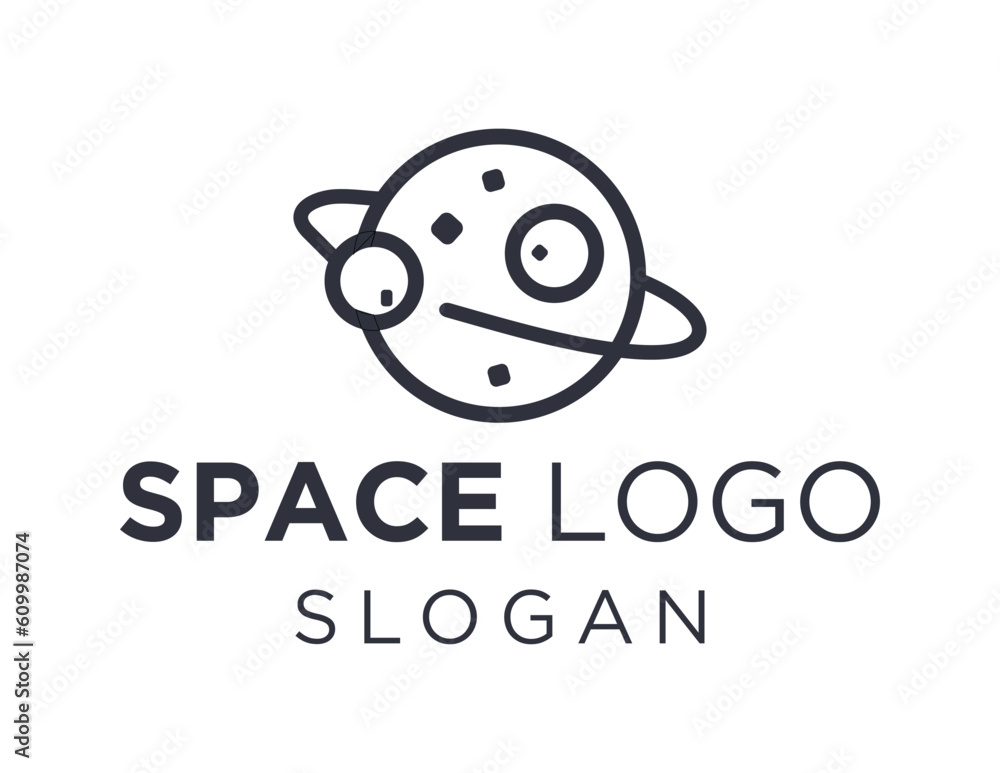 Logo design about Space on a white background. made using the CorelDraw application.