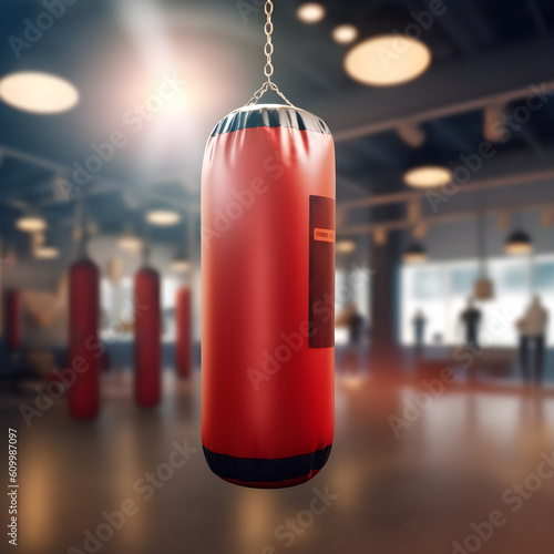 red boxing punch bag © Rafael