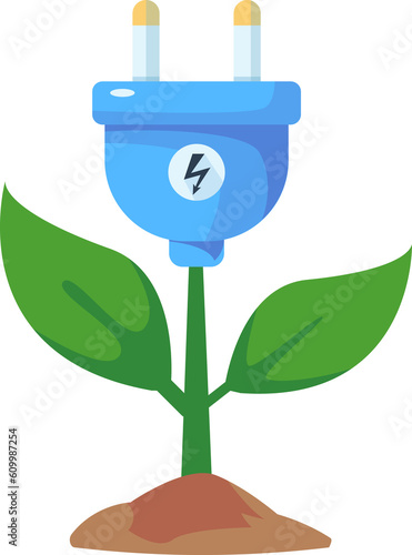 Natural electricity, renewable energy. environmentally friendly, ecology, Ecology and environment.