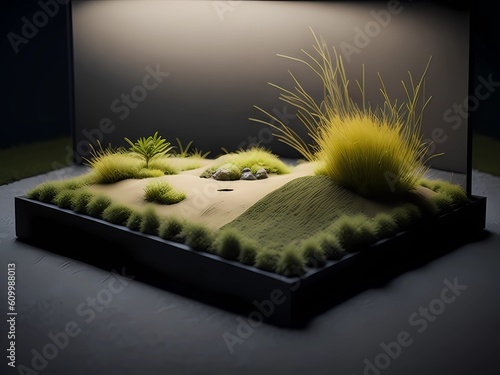 minimal  relaxing  japanese zen garden quiet landscape photo