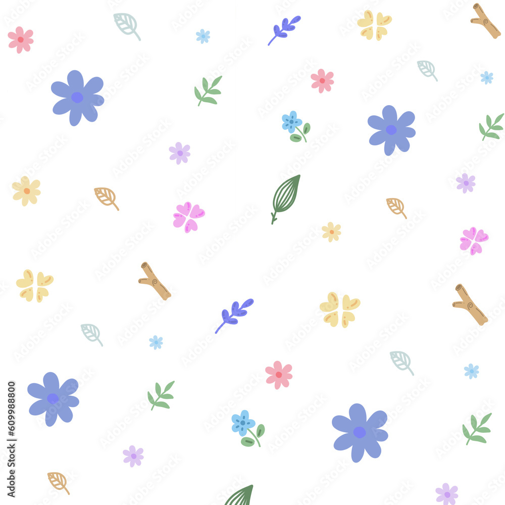 set of flowers set of flowers