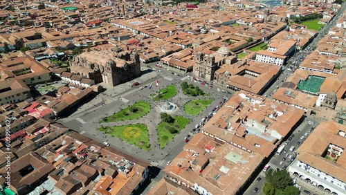 plaza de armas in cusco peru