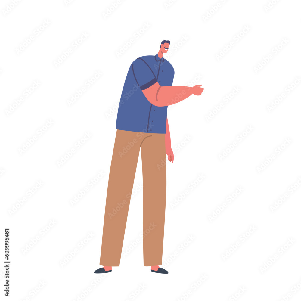 Expressive Man Using Hand Gestures To Convey Emotions Or Communicate Messages. Male Character Movements Expressive Man Using Hand Gestures To Convey Emotions Or Communicate Messages. Male Character Movements