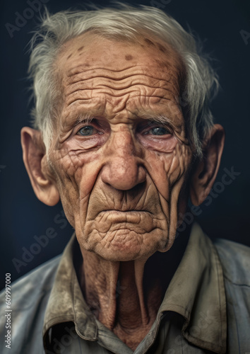 Elderly Man Portrait-Generative AI © simon